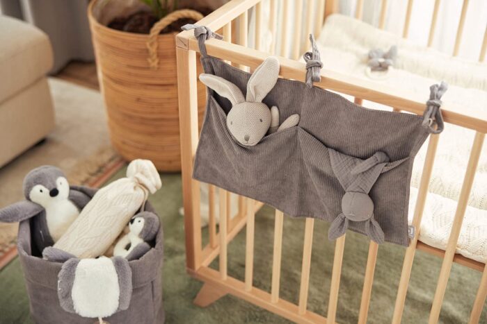 Jollein 037-001-65366 Stofftier Kuscheltier Hase Kaninchen Junge Joey grau - Image 2